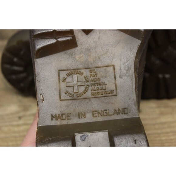 Dr. Martens 1461 Oxford Shoes Unisex Size 8‎ Vintage 3-Eye Crazy Horse Leather - Picture 14 of 16